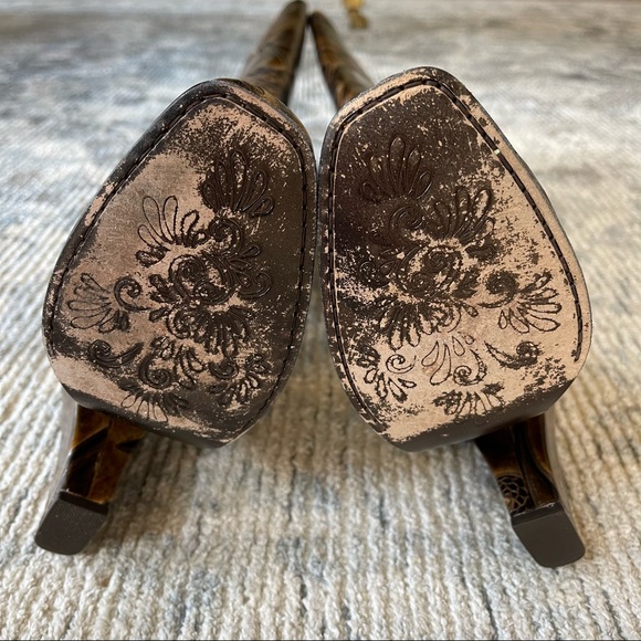 Bølo Venera Artisan Dark Brown Leather Boots Size US 6/ Euro 36.5 - Picture 11 of 16